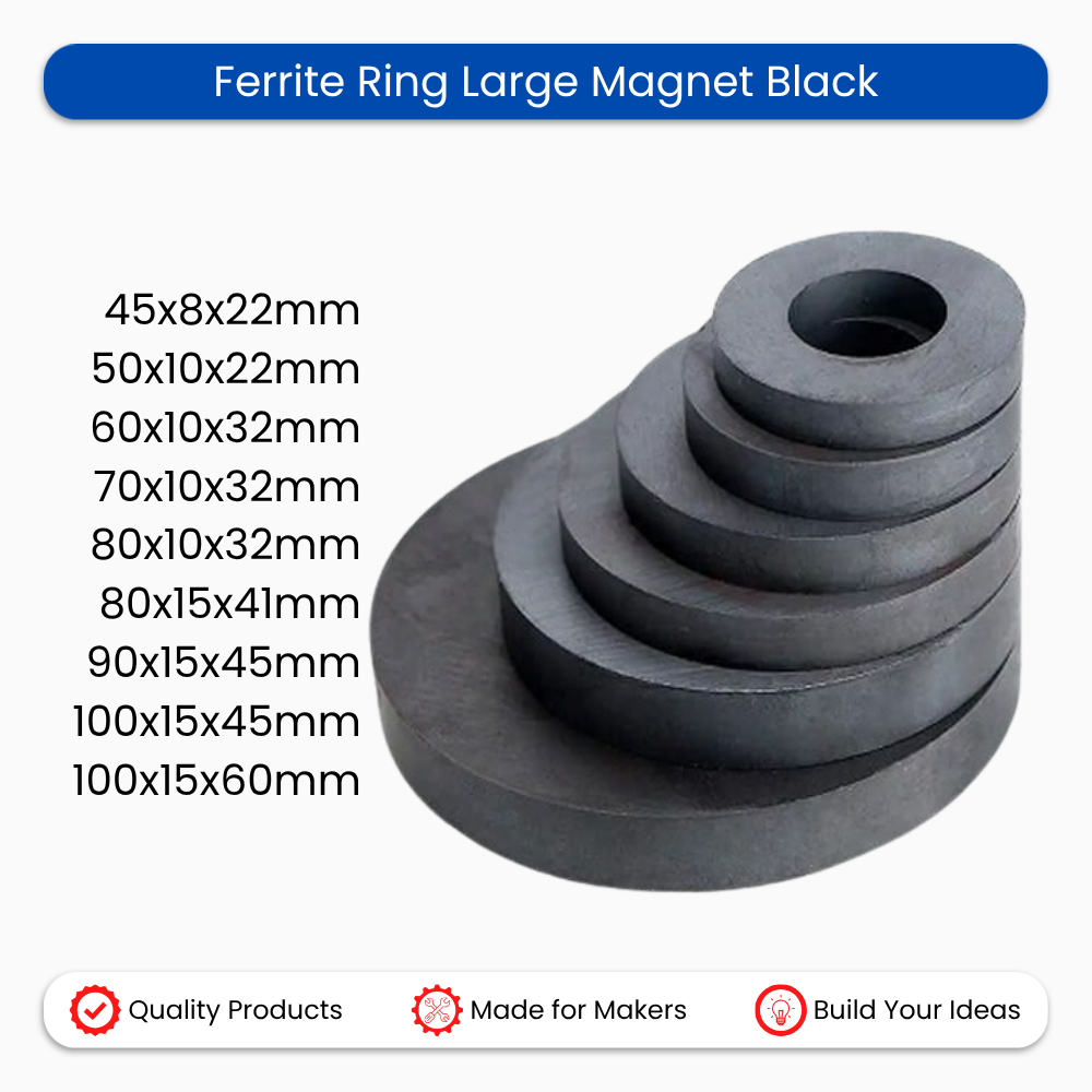 Ferrite Ring Large Magnet Black