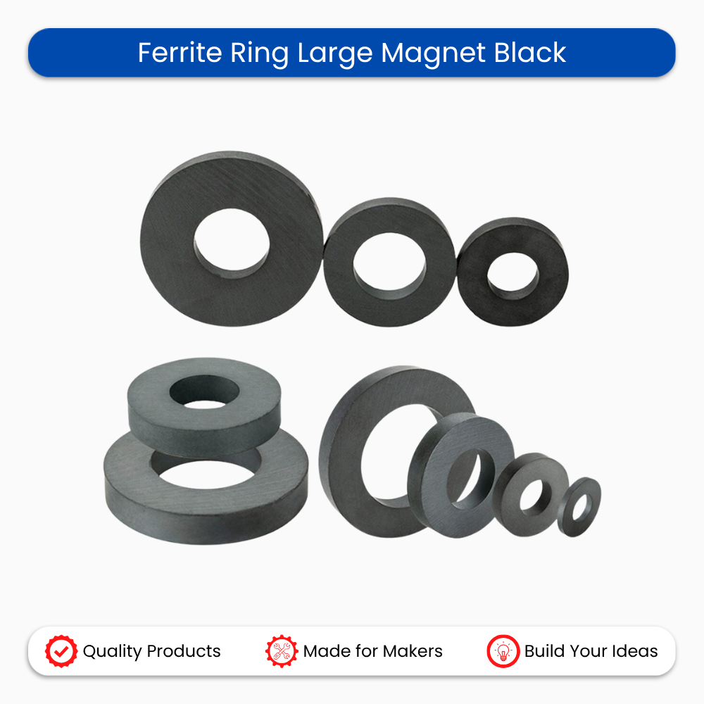 Ferrite Ring Large Magnet Black