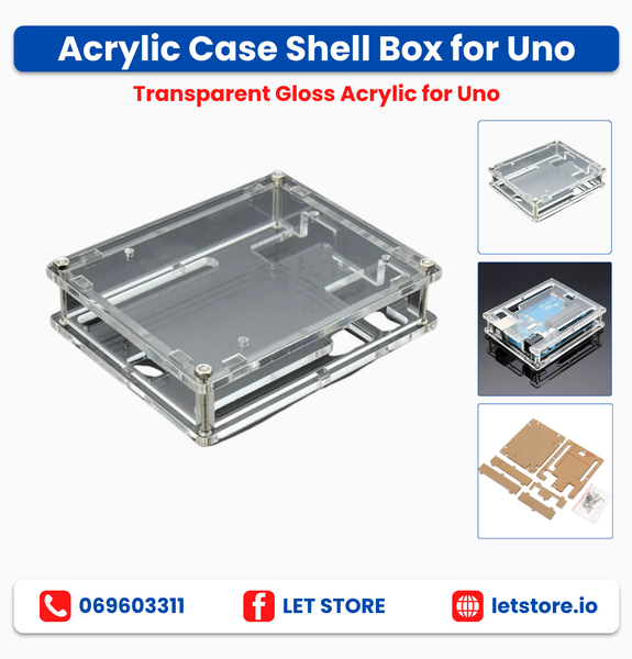 Acrylic Case Shell Box For Uno