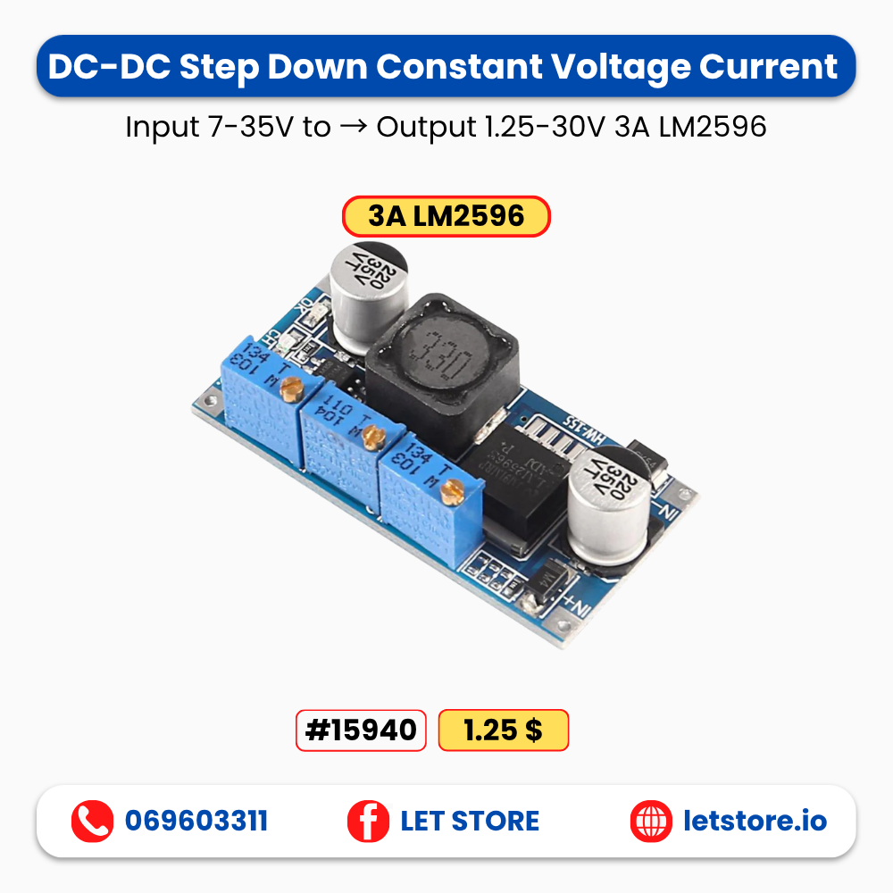 3A LM2596S Buck Constant 7-35V to 1.25-30V
