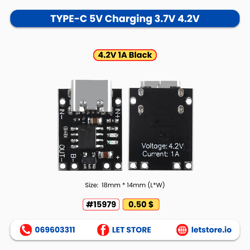TYPE-C 5V Charging 3.7V 4.2V