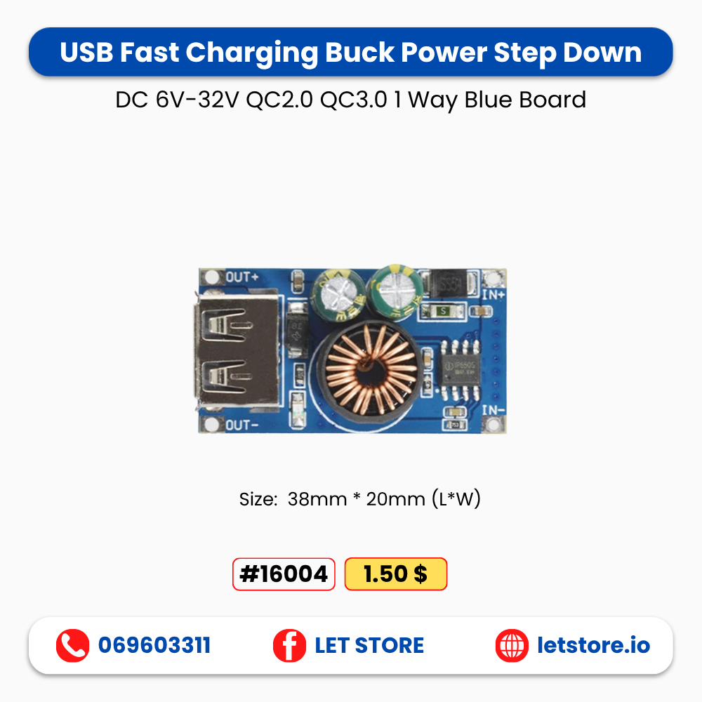 QC3.0 Buck Fast Charger 6-30V