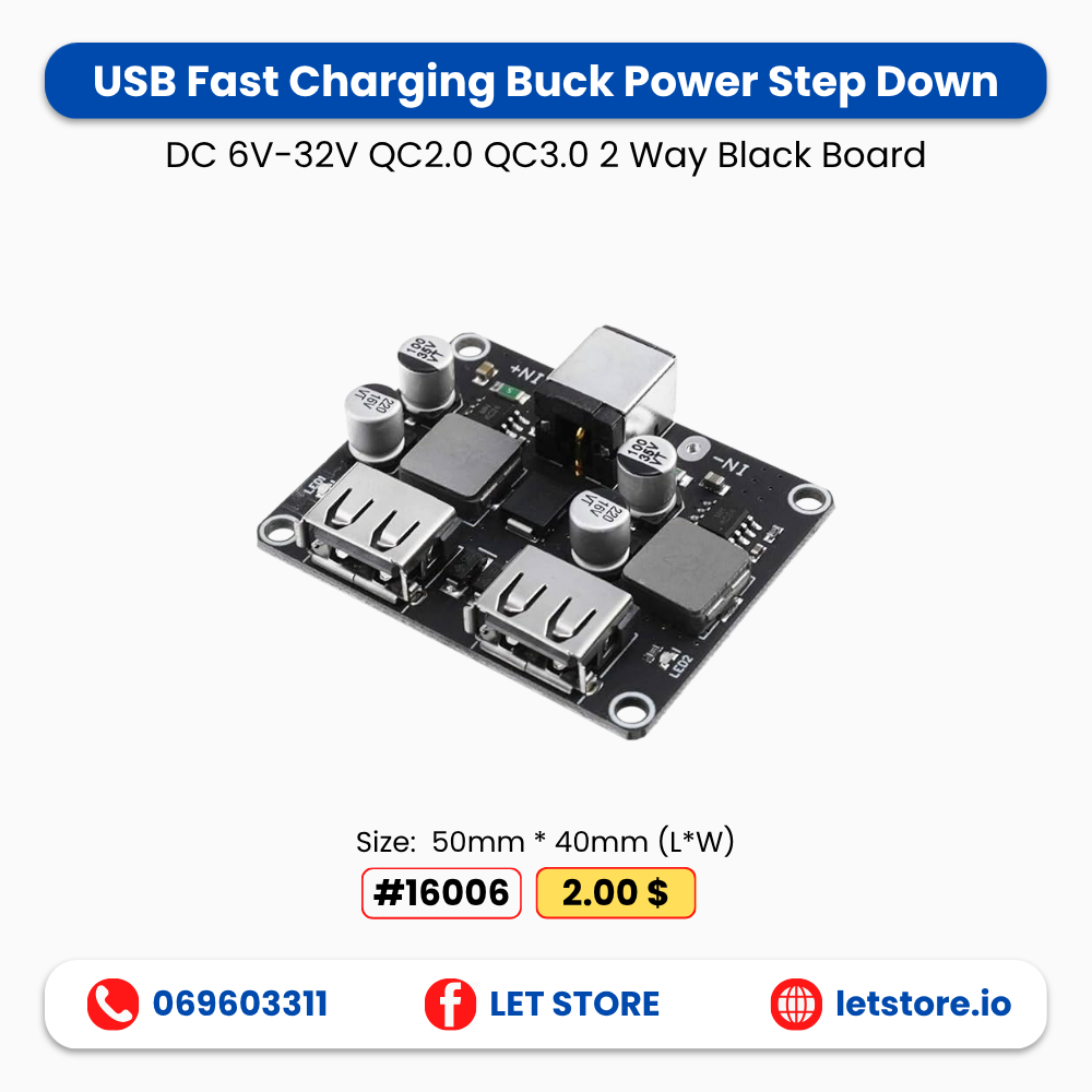 QC3.0 Buck Fast Charger 6-30V