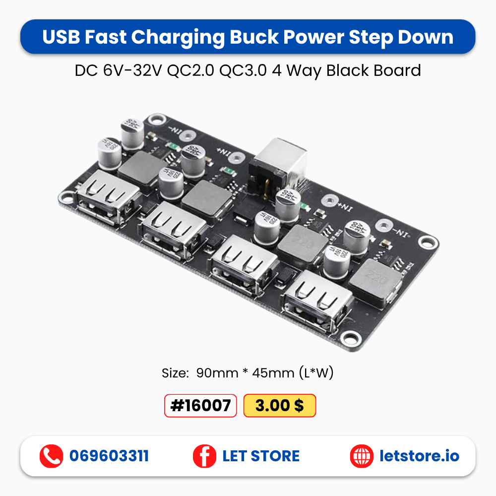 QC3.0 Buck Fast Charger 6-30V