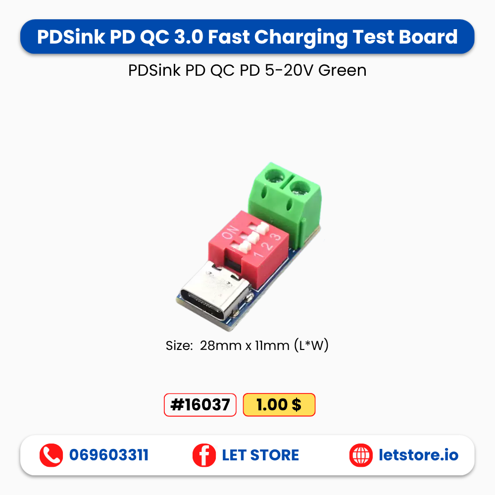 PDSink QC PD 5-20V Test Board
