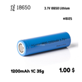 Blue 18650 Lithium 1200mAh (65)
