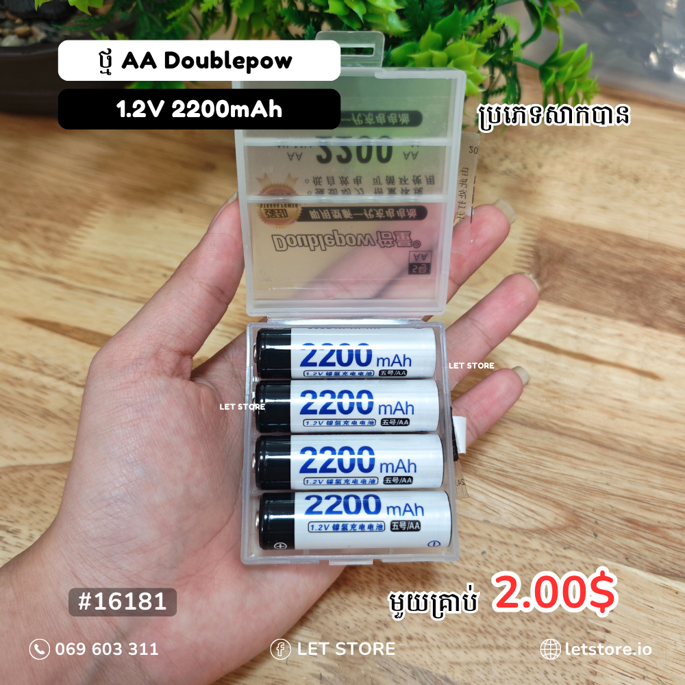 Doublepow Battery AA 1.2V