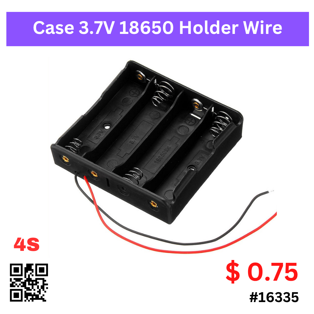 Case 3.7V 18650 Holder Wire