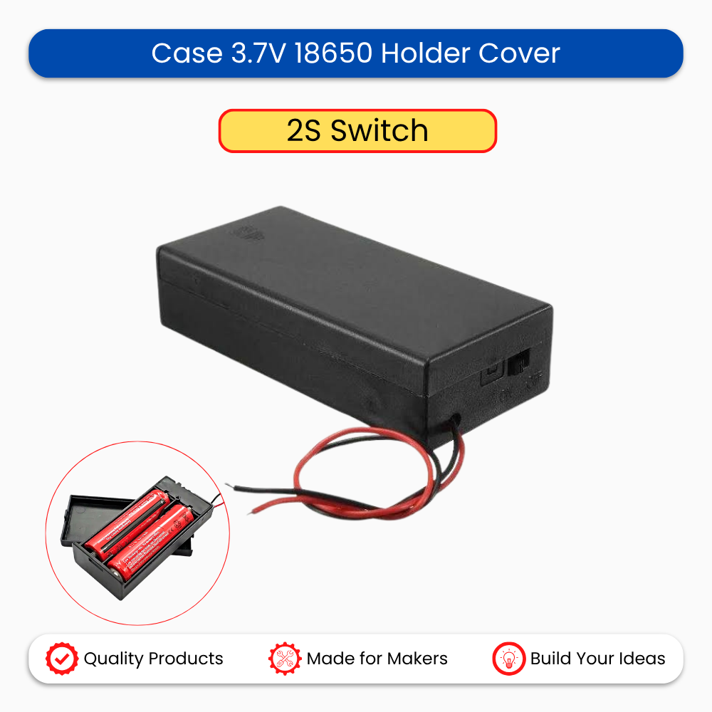 Case 3.7V 18650 Holder Cover