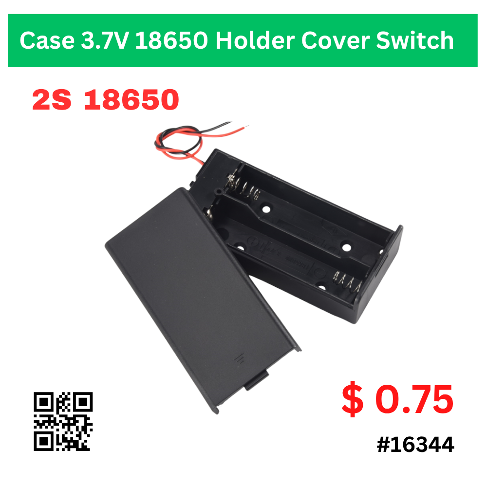 Case 3.7V 18650 Holder Cover