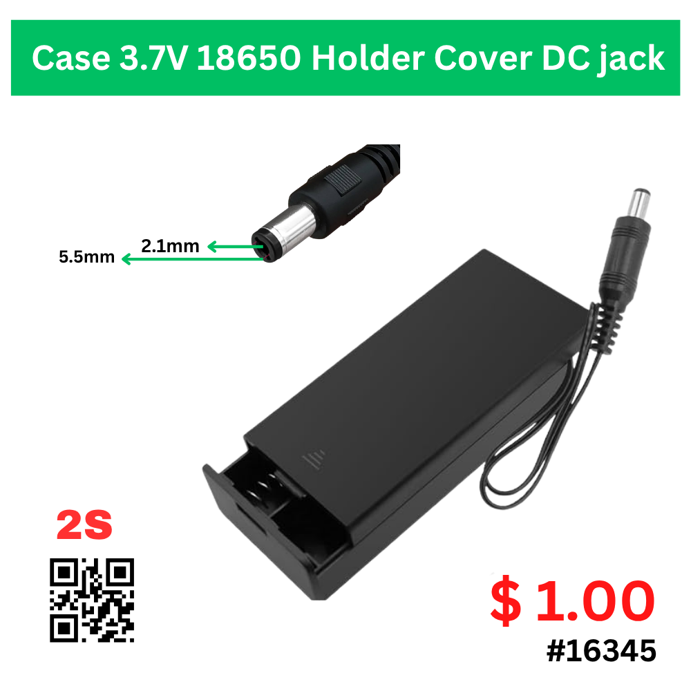 Case 3.7V 18650 Holder Cover