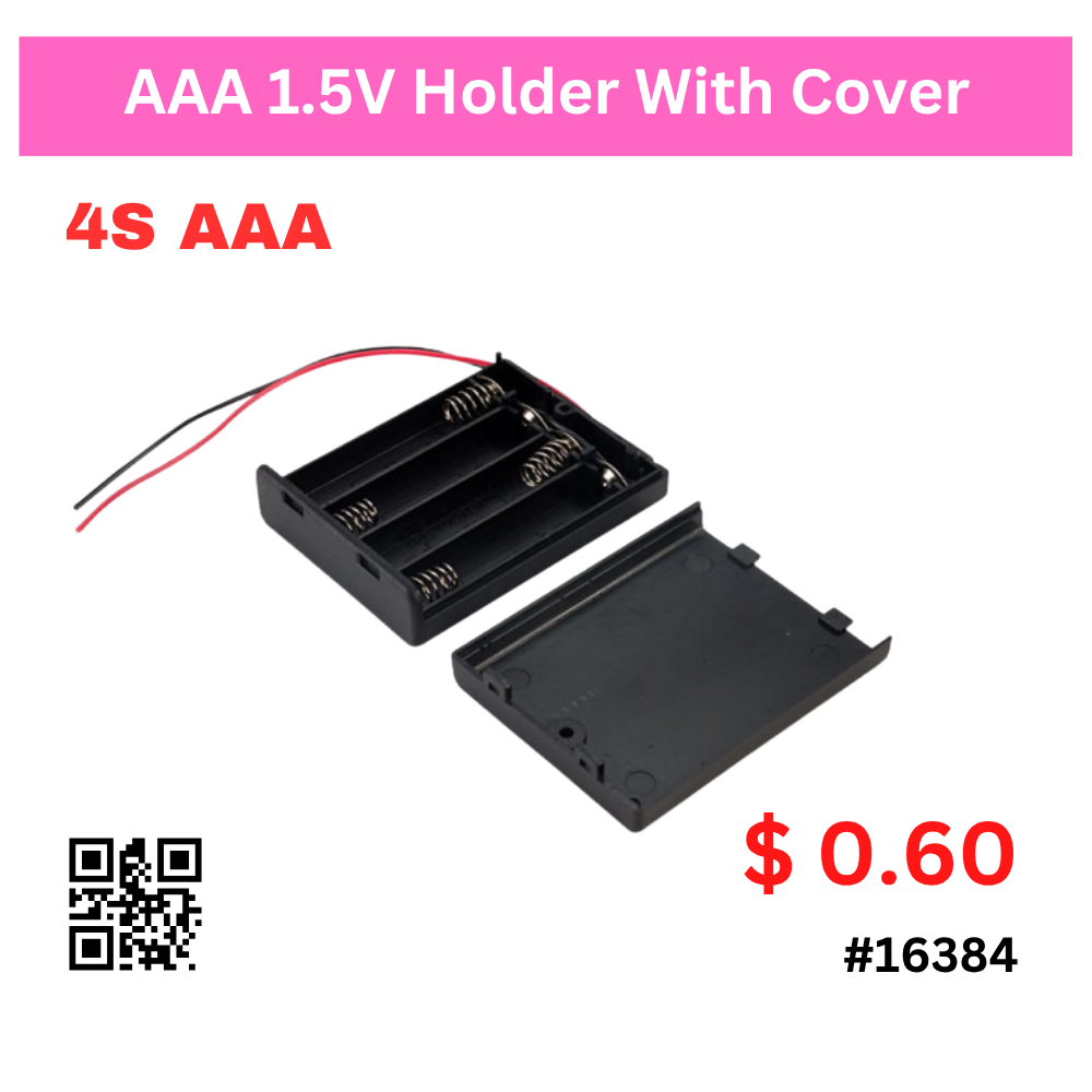 AAA 1.5V Holder With Cover