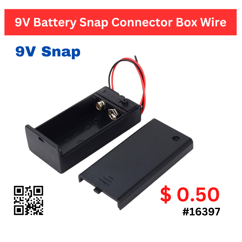 9V Battery Snap Connector