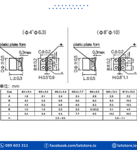 1PC SMD 6.3V 10V 16V 25V 35V 50V Electrolytic Aluminum