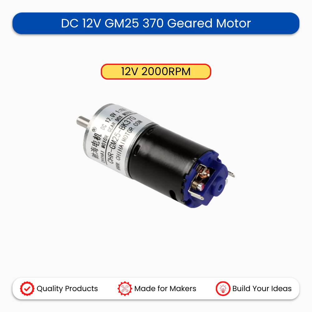DC 12V GM25 370 Geared Motor