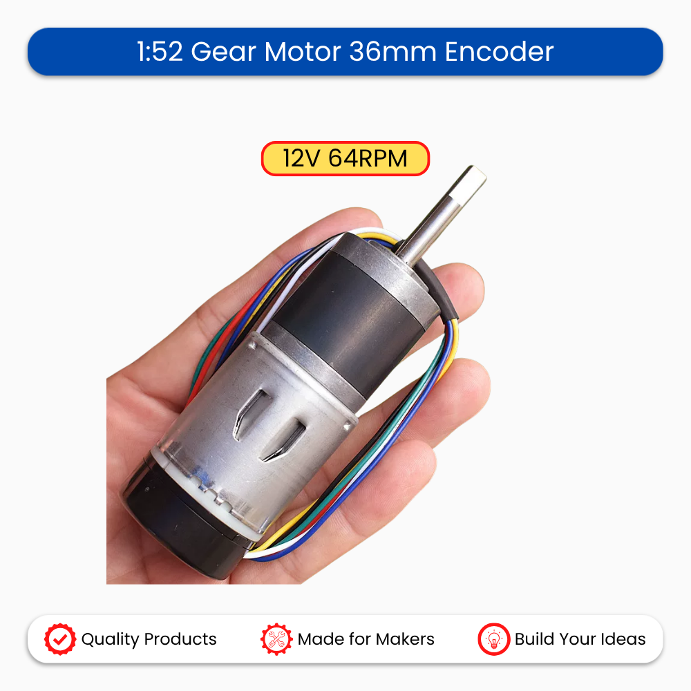 1:52 Gear Motor 36mm Encoder