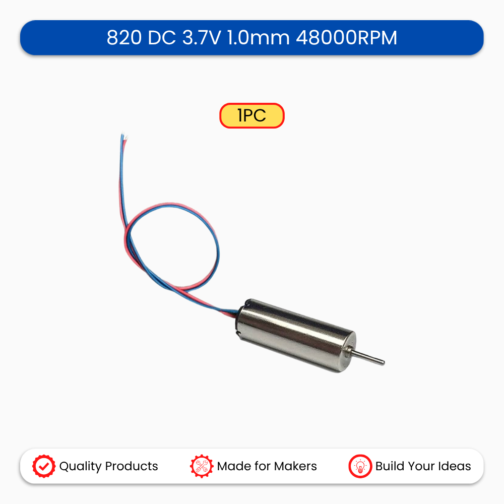 820 DC 3.7V 1.0mm 48000RPM