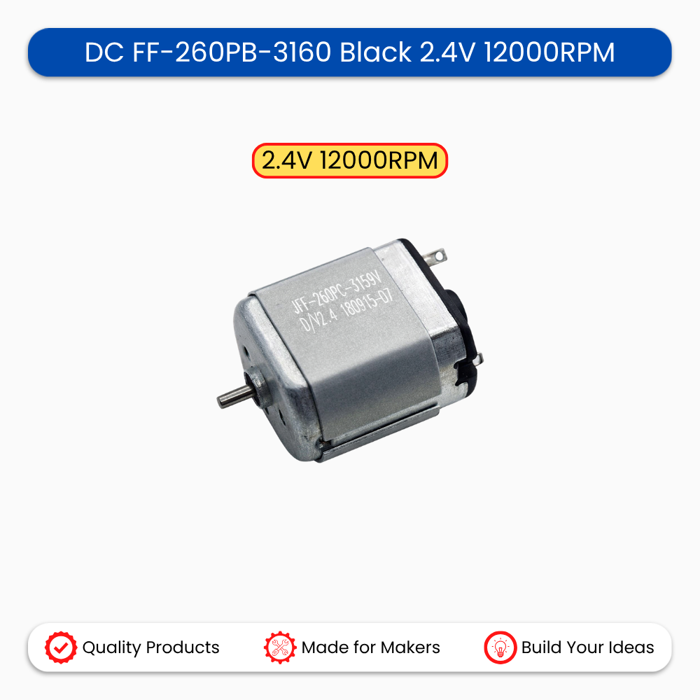 DC FF-260PB-3160 Black 2.4V 12000RPM
