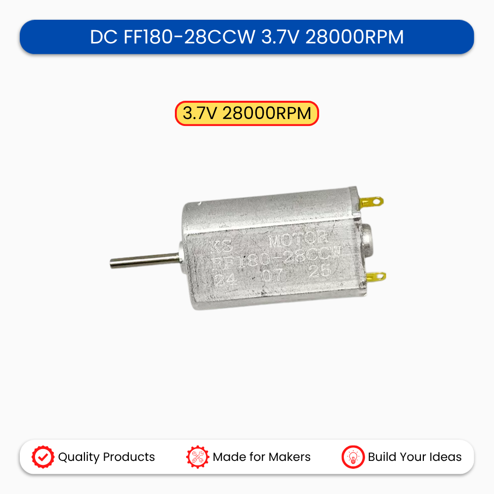 DC FF180-28CCW 3.7V 28000RPM 13.3mm 0.92A