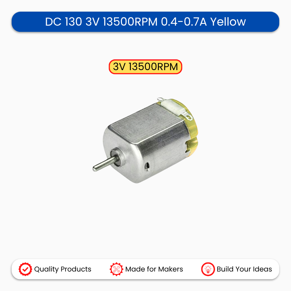 DC 130 3V 13500RPM 0.4-0.7A Yellow