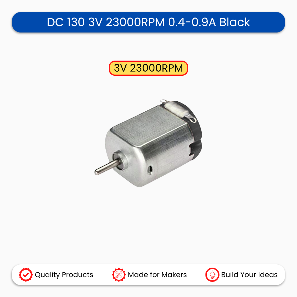 DC 130 3V 23000RPM 0.4-0.9A Black
