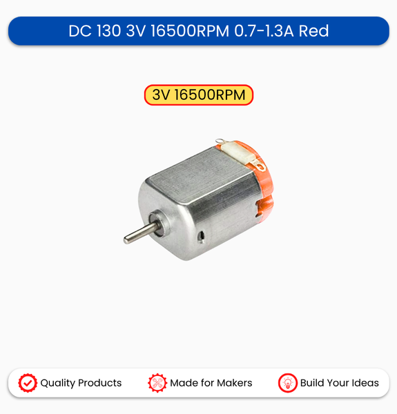 DC 130 3V 16500RPM 0.7-1.3A Red