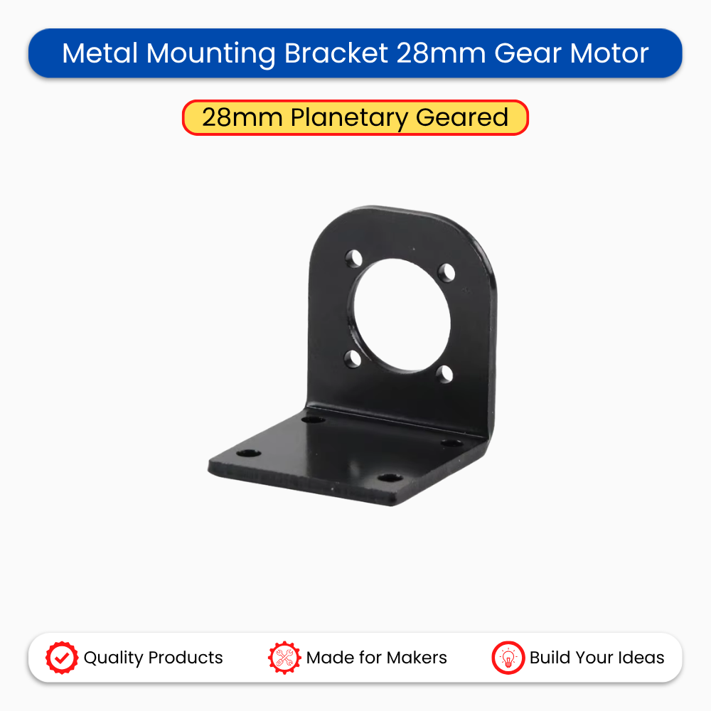 L Metal Mounting Bracket 28mm