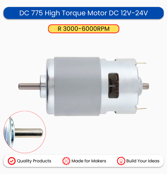 DC 775 High Torque Motor DC 12V-24V