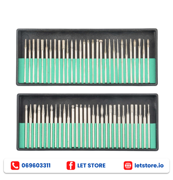 30PCS Diamond Grinding Needles