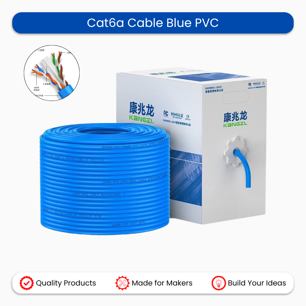 Cat6a Cable Blue PVC