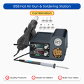 858 Hot Air Gun & Soldering Station