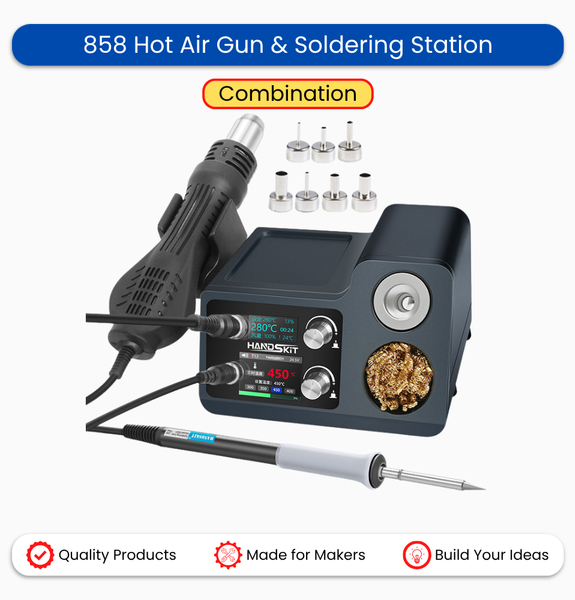 858 Hot Air Gun & Soldering Station