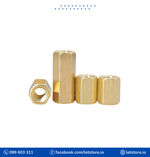 Solid Brass Copper M3 Hex Standoff Hexagon Pillar F-F Spacer for PCB Board