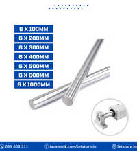 6mm OD Linear Shaft Cylinder Rail Round Rod Optical Axis