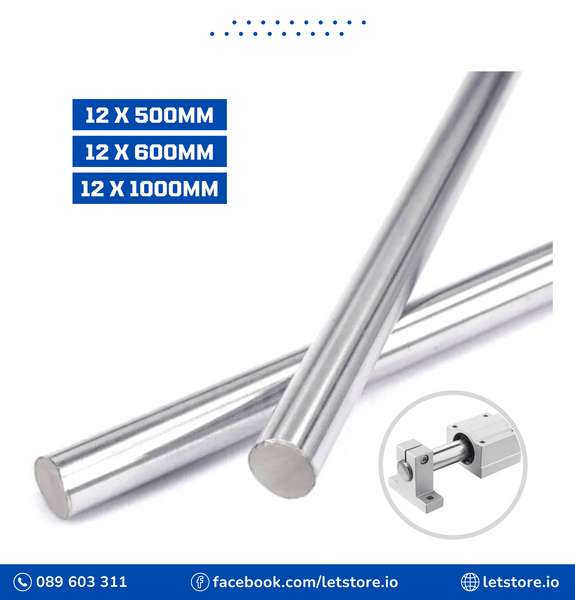 12mm OD Linear Shaft Cylinder Rail Round Rod Optical Axis