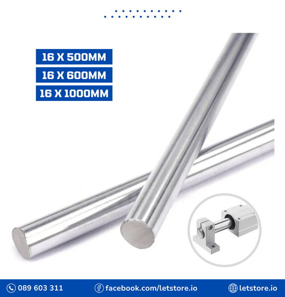 16mm OD Linear Shaft Cylinder Rail Round Rod Optical Axis