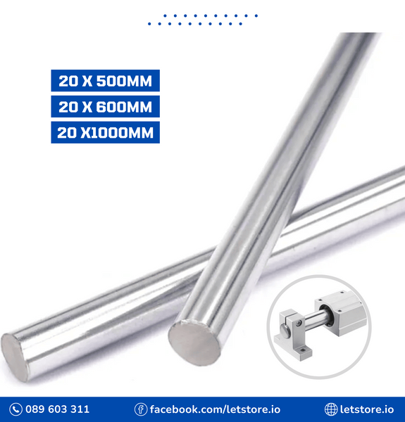 20mm OD Linear Shaft Cylinder Rail Round Rod Optical Axis