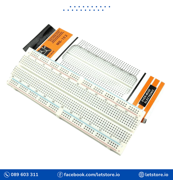 MB-102 830 Points Solderless Breadboard Prototype Board