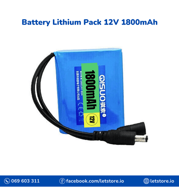 Battery 12V Lithium Pack 12V 1500mAh