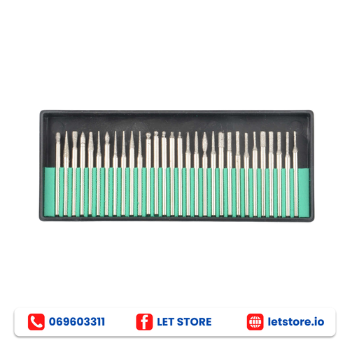 30PCS Diamond Grinding Needles