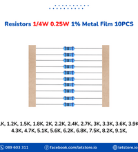 Resistor 1K-9.1K 1/4W 0.25W 1% Metal Film