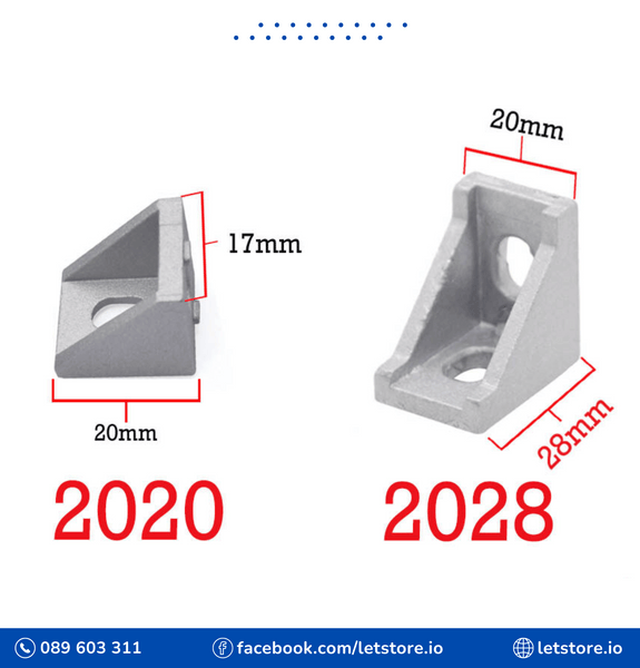 2020 2028 Corner Bracket Fitting for Aluminum Profile 2020 3D Printer