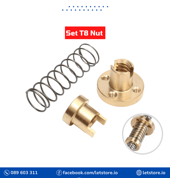 Brass Nut For Lead Screw T8 Nut Set