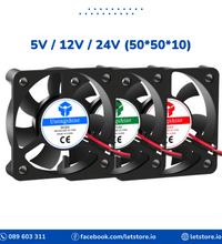 5010 Fan 50MM 50x50x10MM 12V 5V 24V 2Pin DC Cooler Small Cooling Fan DIY