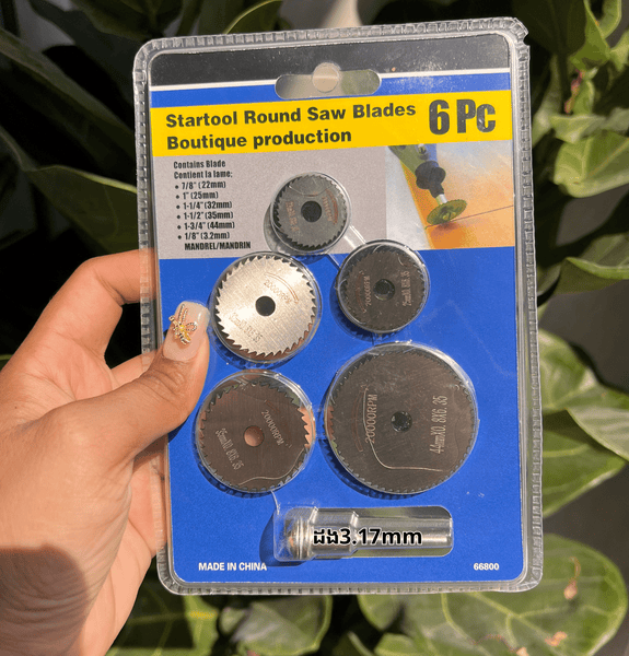 Startool Round Saw Blades 6pcs, Set Cutter 6pcs for wood and plastic