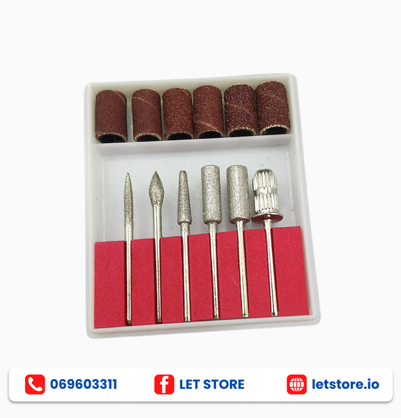 Nail Drill Bits plus 6 sanding