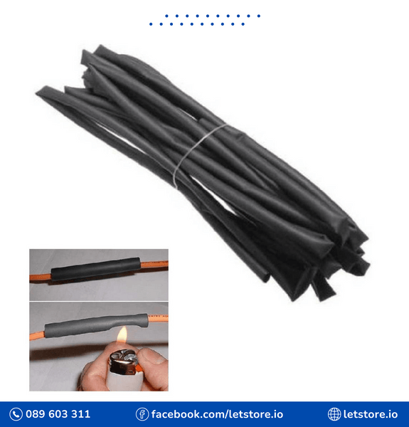 Heat Shrink Tube Black / Red Color Length 1 Meter