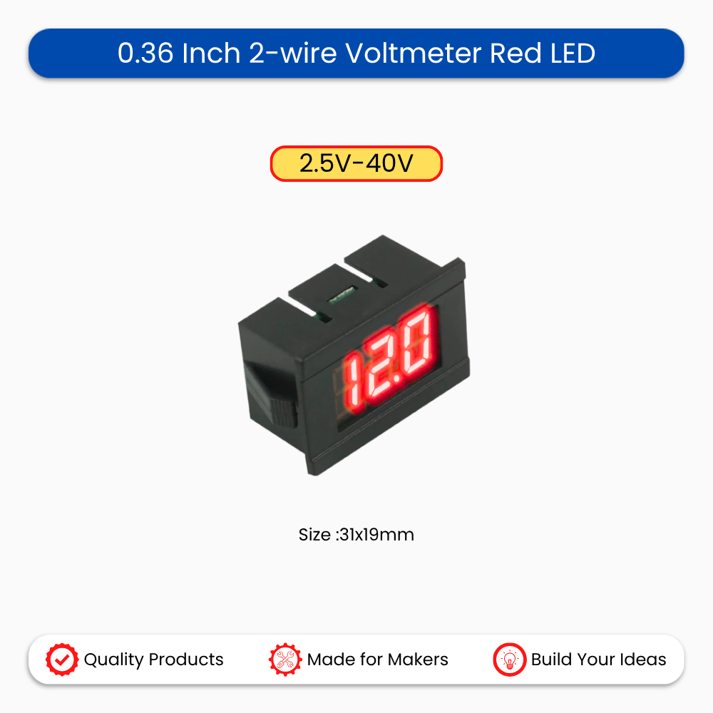 0.36 Inch 2-wire Voltmeter 2.5-40V
