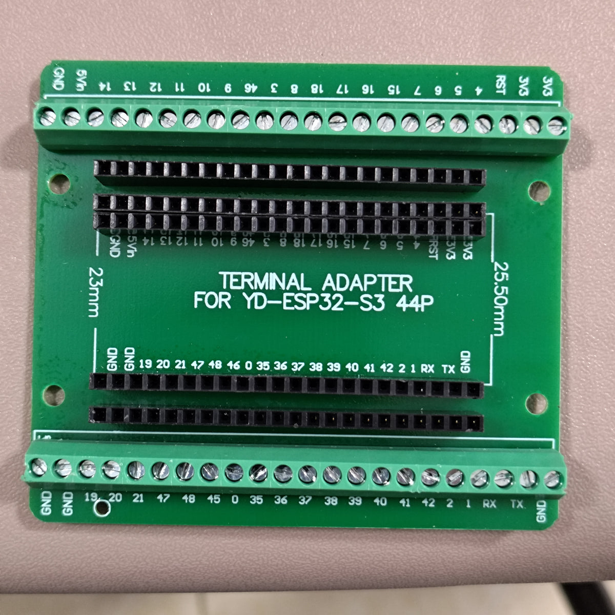 ESP32 S3 Shield GPIO 44P Green PCB