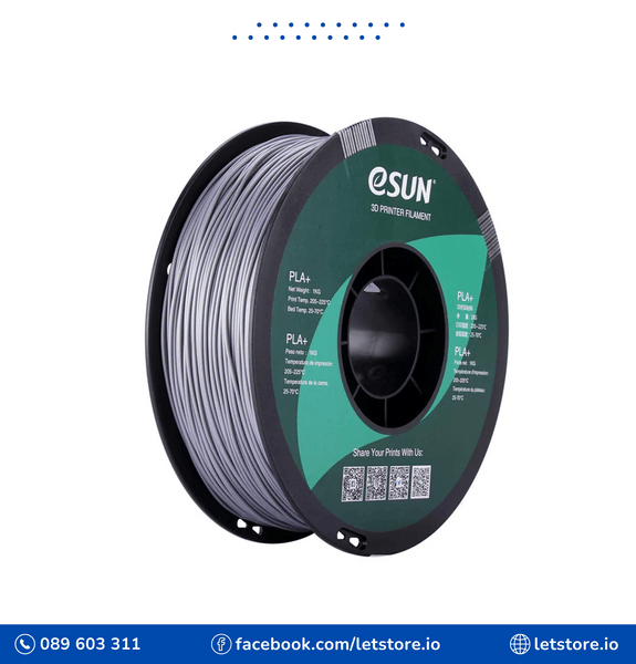 ESUN PLA+ 1.75mm Silver Color 1KG 3D Printer Filament